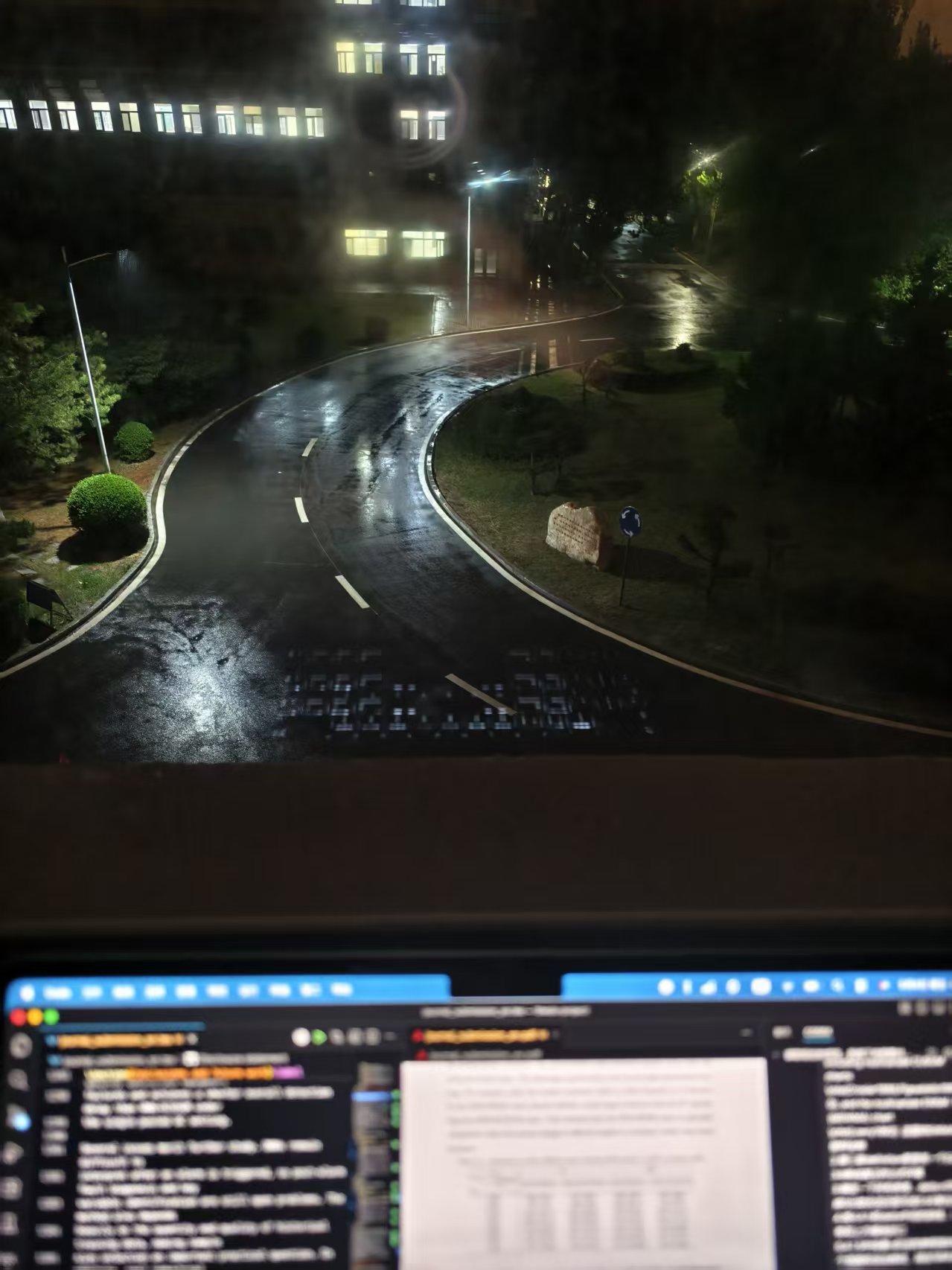 雨夜改论文